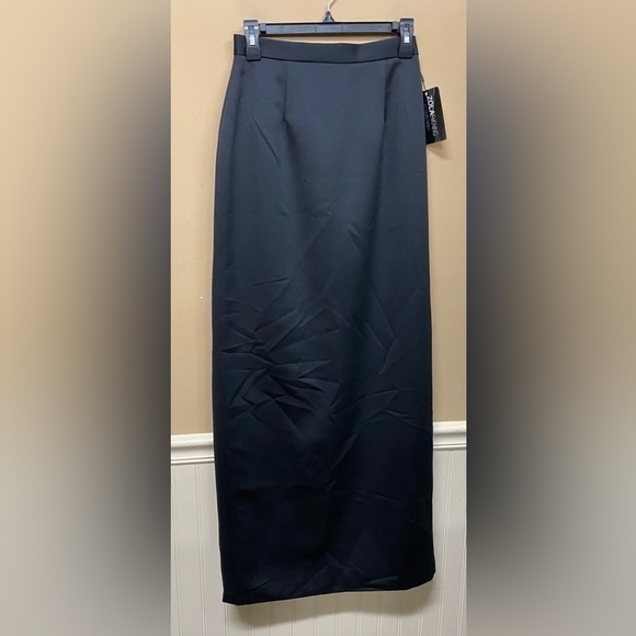 Zola Evening by David Minka Black Long Maxi Skirt Size 6 NWT - Picture 1 of 5